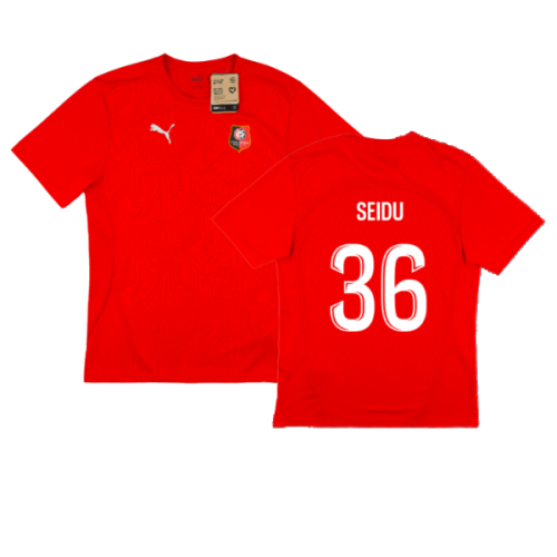 2024-2025 Stade Rennais Training Jersey (Red) (Seidu 36)