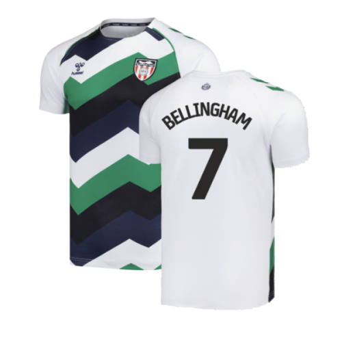 2024-2025 Sunderland Away Pre-Match Shirt (White) (Bellingham 7)