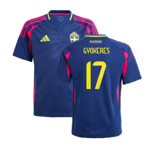 2024-2025 Sweden Away Shirt (Kids) (GYOKERES 17)