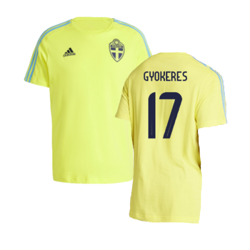 2024-2025 Sweden DNA Tee (Yellow) (GYOKERES 17)