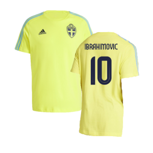 2024-2025 Sweden DNA Tee (Yellow) (IBRAHIMOVIC 10)