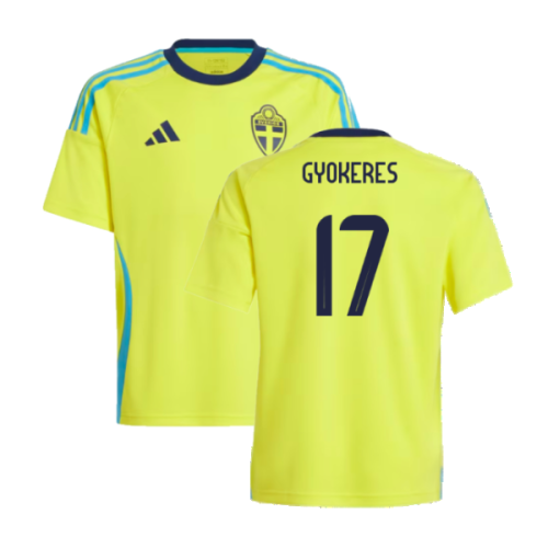 2024-2025 Sweden Home Fan Shirt (Kids) (GYOKERES 17)