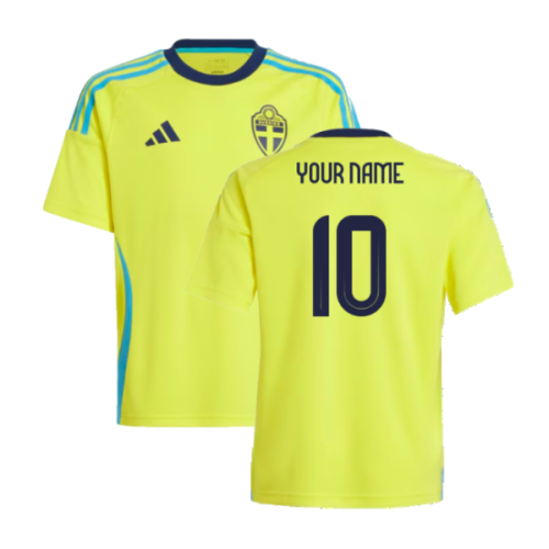 2024-2025 Sweden Home Fan Shirt (Kids) (Your Name)