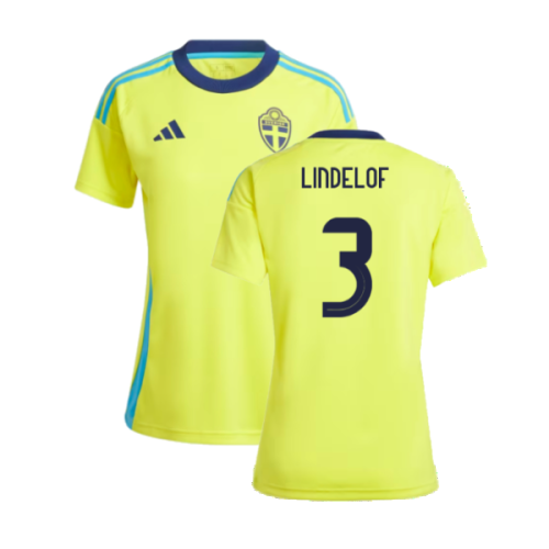 2024-2025 Sweden Home Fan Shirt (Ladies) (LINDELOF 3)