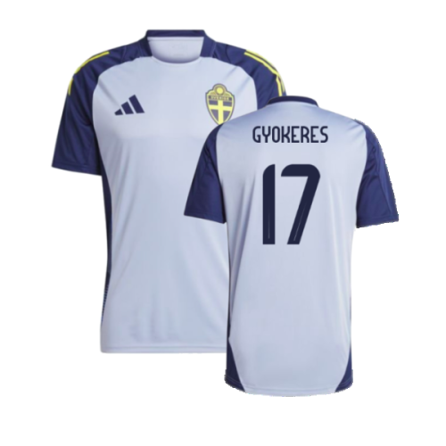 2024-2025 Sweden Training Jersey (Blue) (GYOKERES 17)