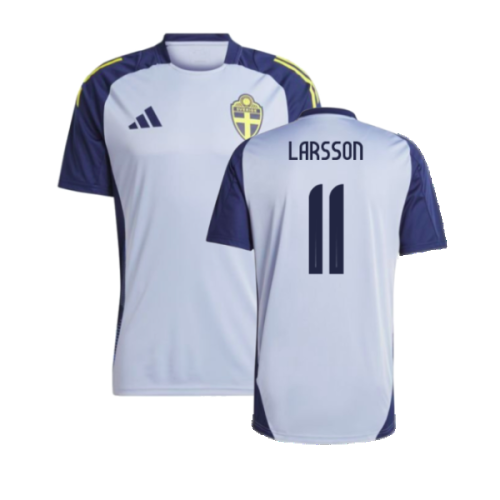 2024-2025 Sweden Training Jersey (Blue) (LARSSON 11)