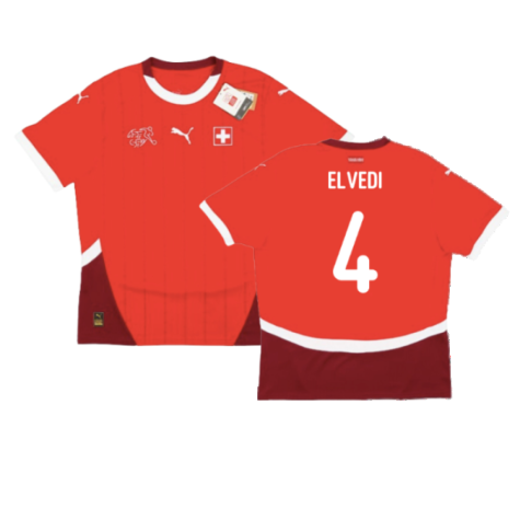 2024-2025 Switzerland Home Shirt (Elvedi 4)