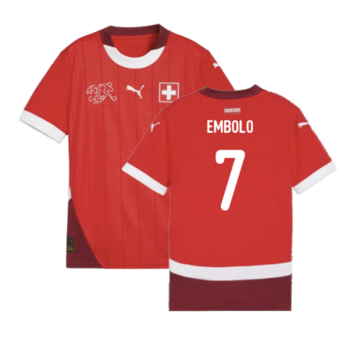 2024-2025 Switzerland Home Shirt (Kids) (Embolo 7)