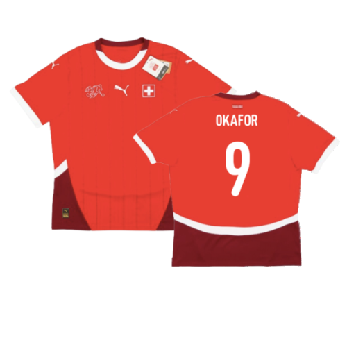 2024-2025 Switzerland Home Shirt (Okafor 9)