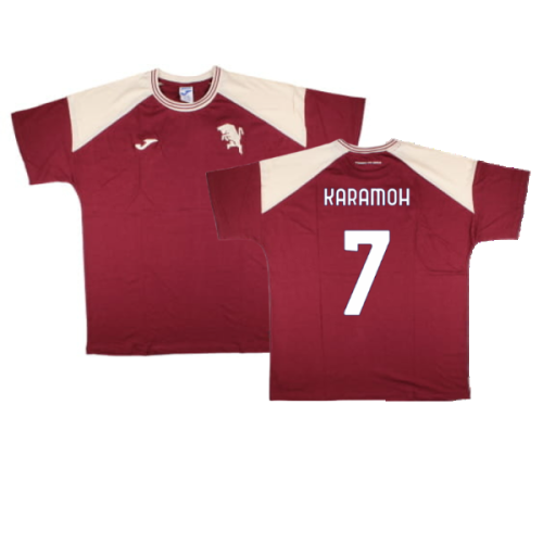 2024-2025 Torino Free Time T-Shirt (Burgundy) (Karamoh 7)