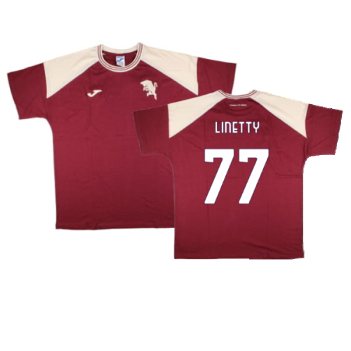 2024-2025 Torino Free Time T-Shirt (Burgundy) (Linetty 77)