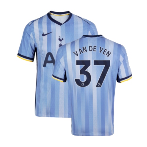 2024-2025 Tottenham Hotspur Authentic Away Shirt (Van De Ven 37)