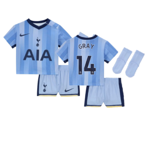 2024-2025 Tottenham Hotspur Away Baby Kit (Gray 14)