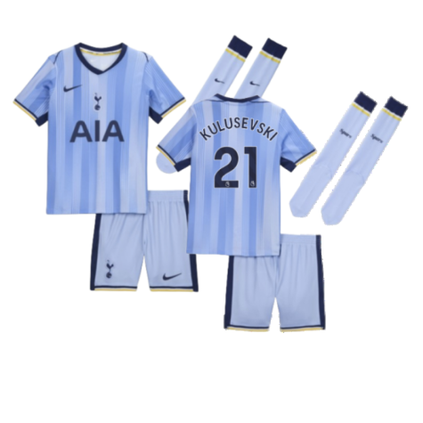 2024-2025 Tottenham Hotspur Away Mini Kit (Kulusevski 21)