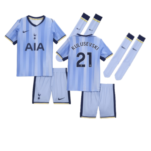 2024-2025 Tottenham Hotspur Away Mini Kit (Kulusevski 21)