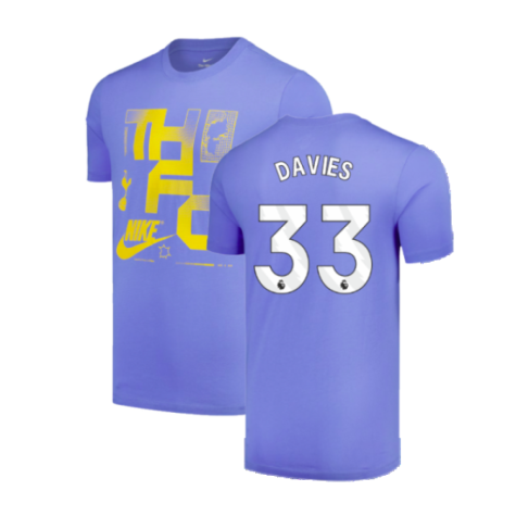 2024-2025 Tottenham Hotspur Futura T-Shirt (Sky Blue) (Davies 33)