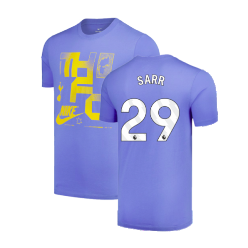 2024-2025 Tottenham Hotspur Futura T-Shirt (Sky Blue) (Sarr 29)