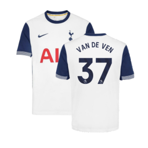 2024-2025 Tottenham Hotspur Home Shirt (Kids) (Van De Ven 37)