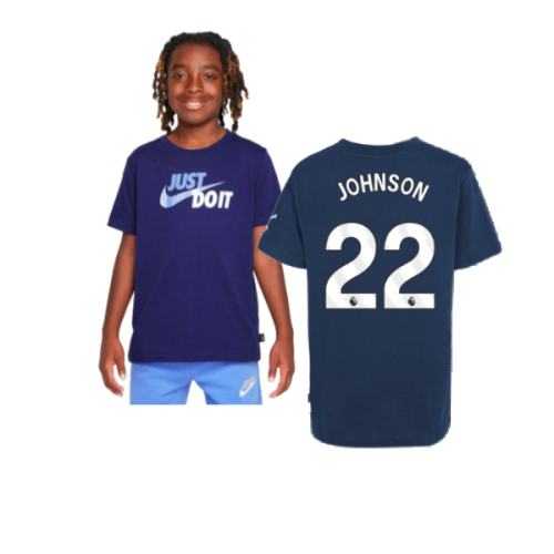 2024-2025 Tottenham Hotspur Just Do It T-Shirt (Navy) - Kids (Johnson 22)