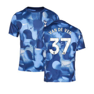 2024-2025 Tottenham Pre-Match Shirt (Binary Blue) (Van De Ven 37)