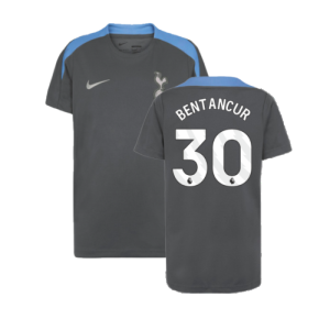 2024-2025 Tottenham Strike Dri-Fit Shirt (Dark Grey) - Kids (Bentancur 30)