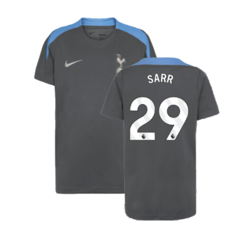 2024-2025 Tottenham Strike Dri-Fit Shirt (Dark Grey) - Kids (Sarr 29)