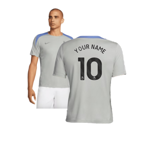 2024-2025 Tottenham Strike Training Jersey (Grey) (Your Name)