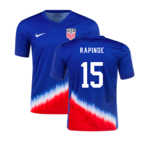 2024-2025 United States USA Away Shirt (Rapinoe 15)