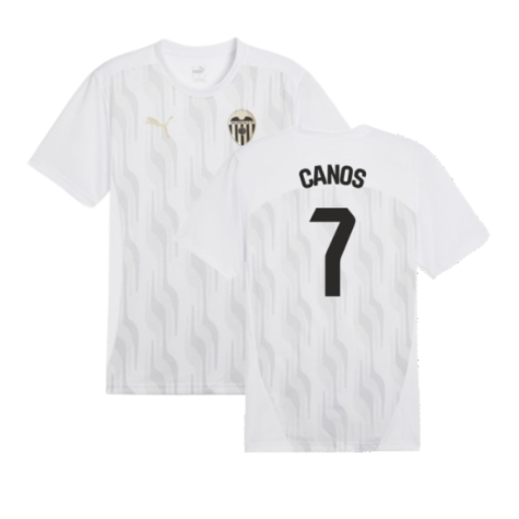 2024-2025 Valencia Pre-Match Shirt (White) (Canos 7)