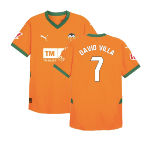 2024-2025 Valencia Third Shirt (Kids) (David Villa 7)