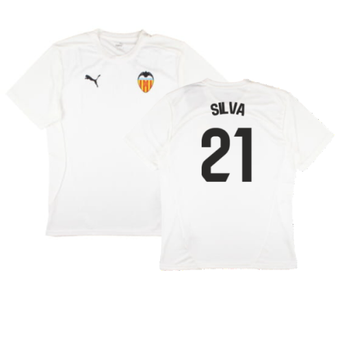 2024-2025 Valencia Training Shirt (White) (Silva 21)