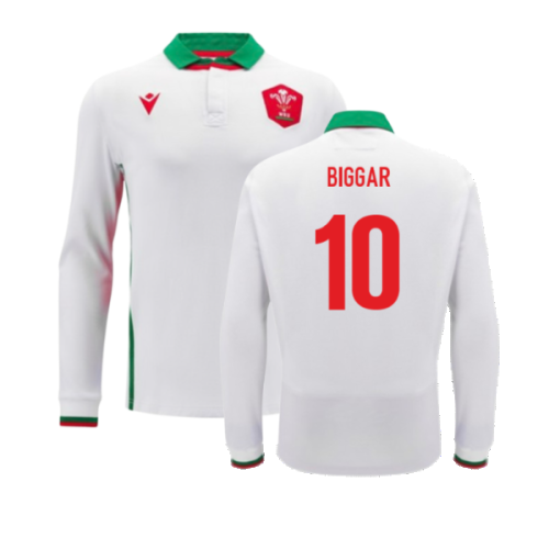 2024-2025 Wales Away Cotton LS Rugby Shirt (Biggar 10)