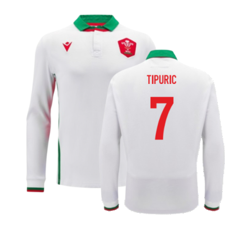 2024-2025 Wales Away Cotton LS Rugby Shirt (Tipuric 7)