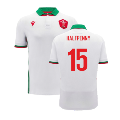 2024-2025 Wales Away Cotton Rugby Shirt (Kids) (Halfpenny 15)