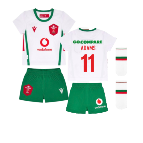 2024-2025 Wales Away Rugby Baby Kit (Adams 11)