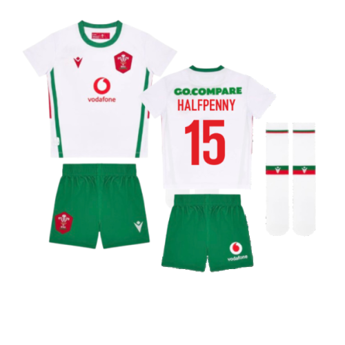 2024-2025 Wales Away Rugby Mini Kit (Halfpenny 15)