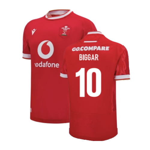 2024-2025 Wales Home Poly Replica Rugby Shirt (Biggar 10)