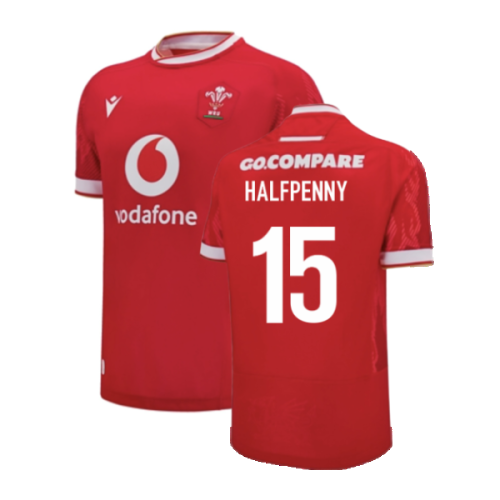 2024-2025 Wales Home Poly Replica Rugby Shirt (Halfpenny 15)