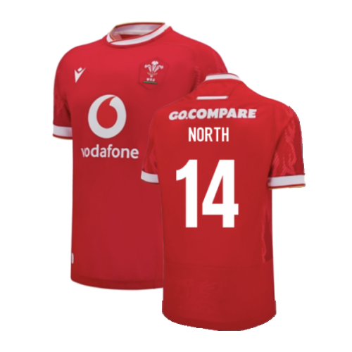 2024-2025 Wales Home Poly Replica Rugby Shirt (North 14)