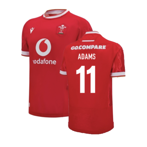 2024-2025 Wales Home Poly Rugby Shirt (Kids) (Adams 11)