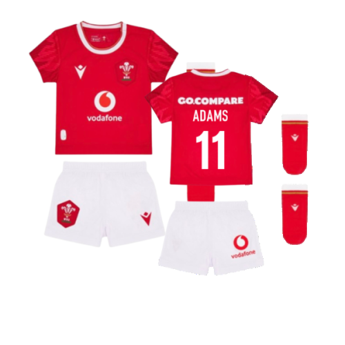 2024-2025 Wales Home Rugby Baby Kit (Adams 11)