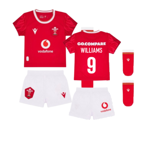 2024-2025 Wales Home Rugby Baby Kit (Williams 9)