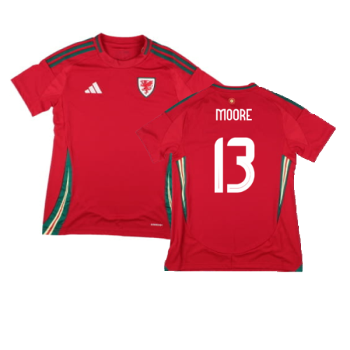 2024-2025 Wales Home Shirt (Womens) (Moore 13)