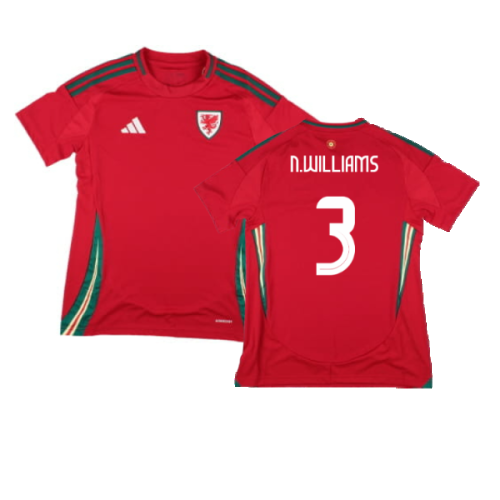 2024-2025 Wales Home Shirt (Womens) (N.Williams 3)