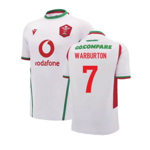 2024-2025 Wales Rugby Away Replica Shirt (Warburton 7)