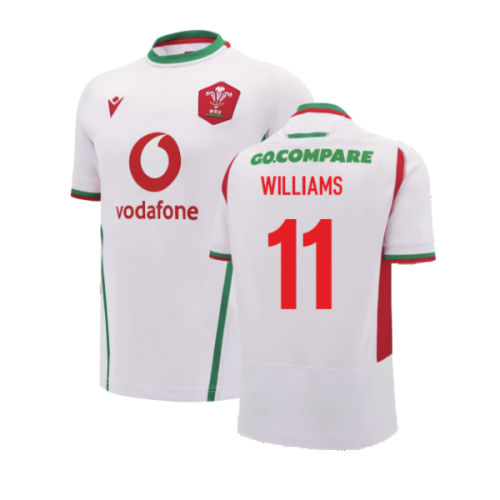 2024-2025 Wales Rugby Away Replica Shirt (Williams 11)