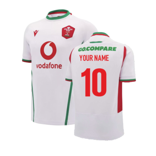 2024-2025 Wales Rugby Away Replica Shirt (Your Name)