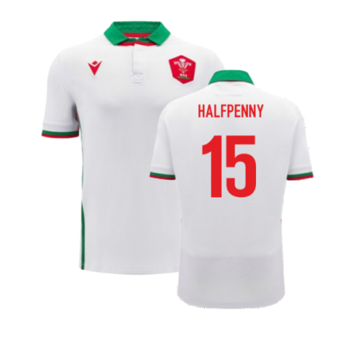 2024-2025 Wales WRU Away Cotton Rugby Shirt (Halfpenny 15)