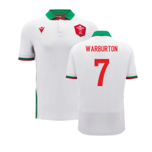 2024-2025 Wales WRU Away Cotton Rugby Shirt (Warburton 7)