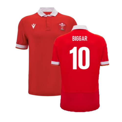 2024-2025 Wales WRU Home Cotton Rugby Shirt (Kids) (Biggar 10)